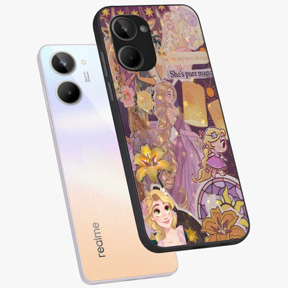 Magical Tangled Dream Glass Case displayed in angled mockup highlighting whimsical fantasy design with magical aesthetic.