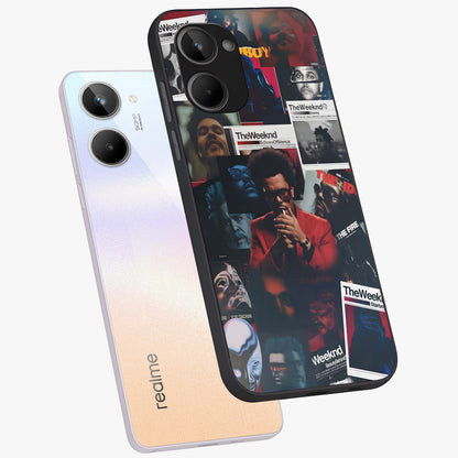 The Weeknd Glass Case displayed in angled mockup highlighting stylish pop culture inspired design with modern aesthetic.