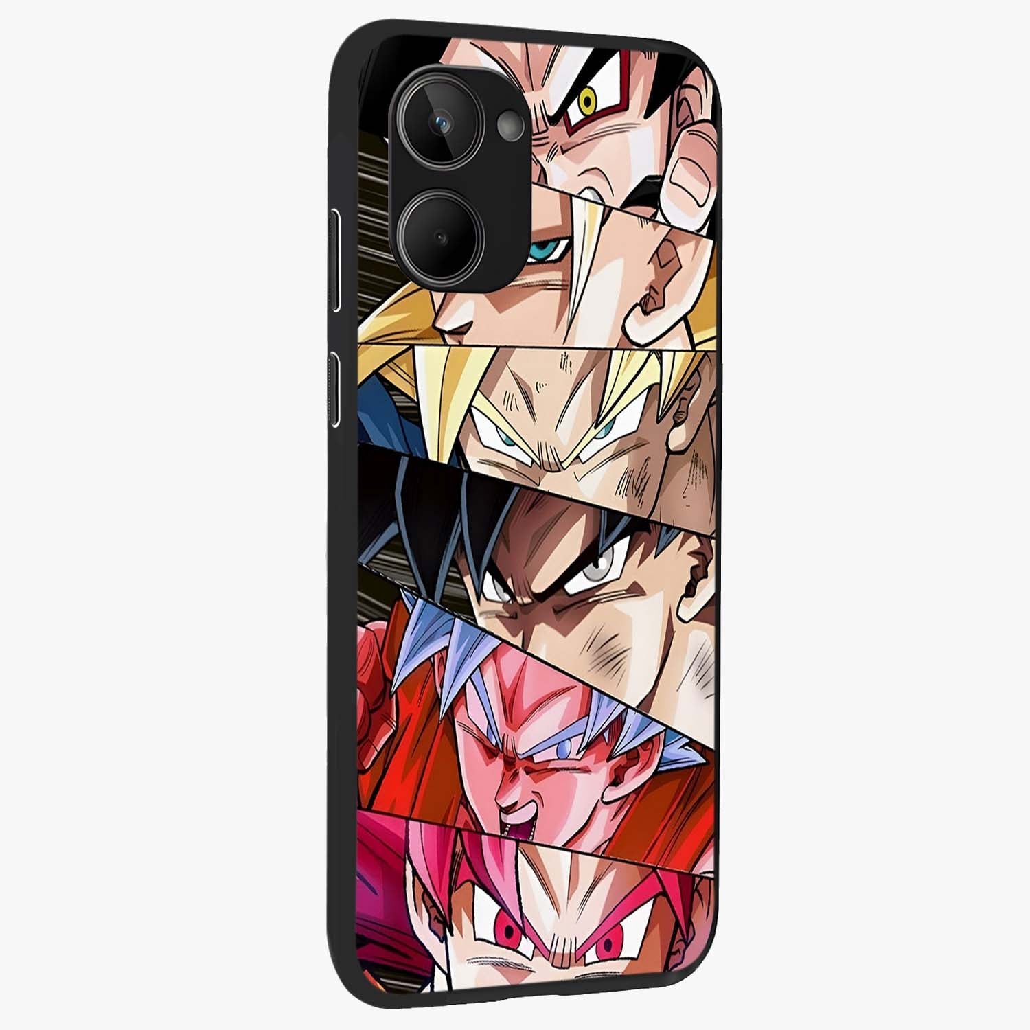 Anime Character Glass Case upright view showcasing expressive anime artwork with bold graphic style.