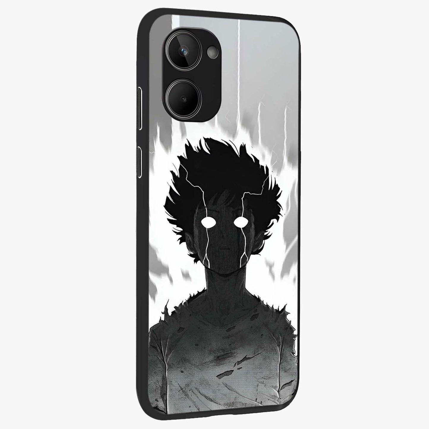 Awakened Inner Rage Glass Case upright view showcasing dramatic artwork with strong expressive aesthetic.