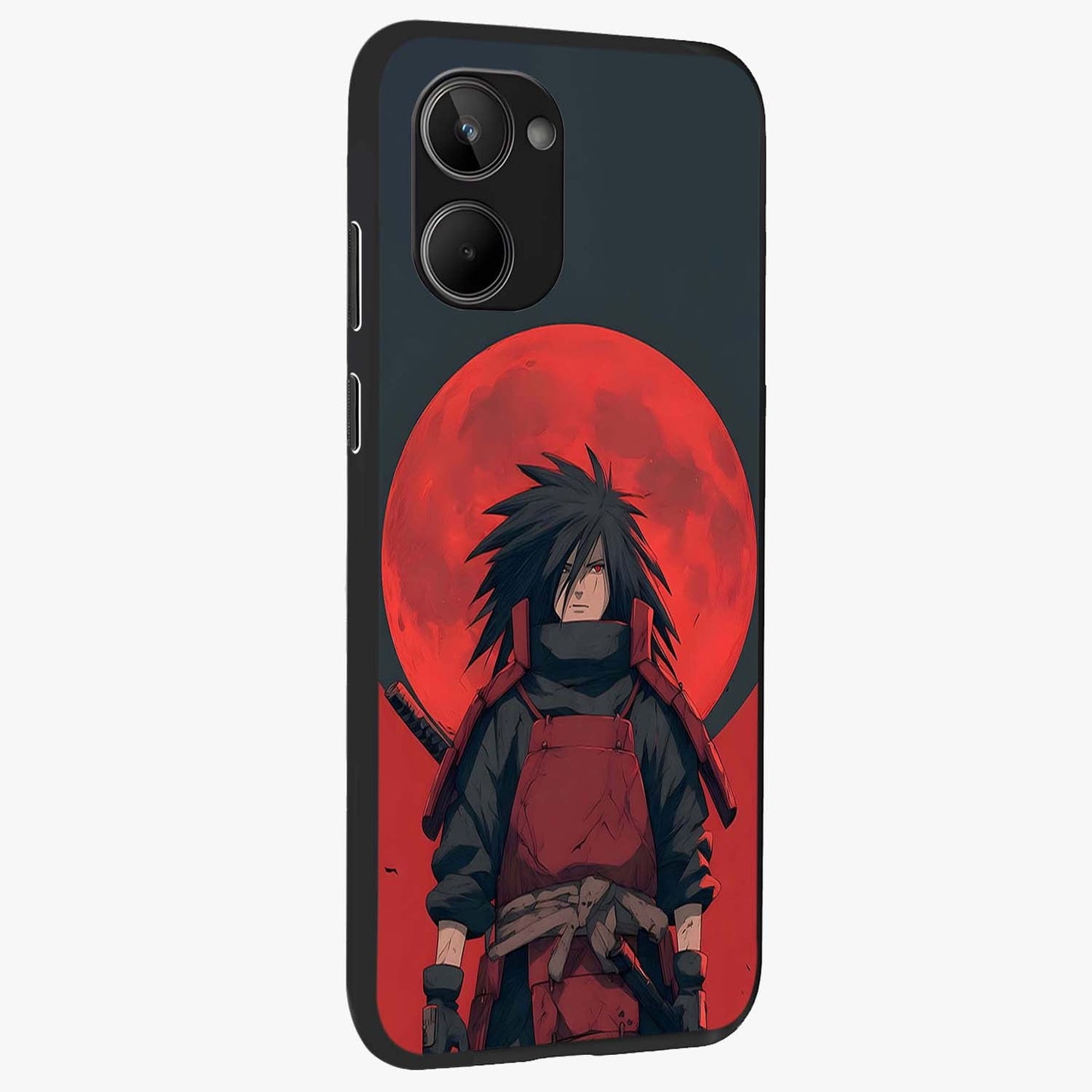 Crimson Moon Warlord Glass Case upright view showcasing powerful warlord artwork with dark celestial theme.