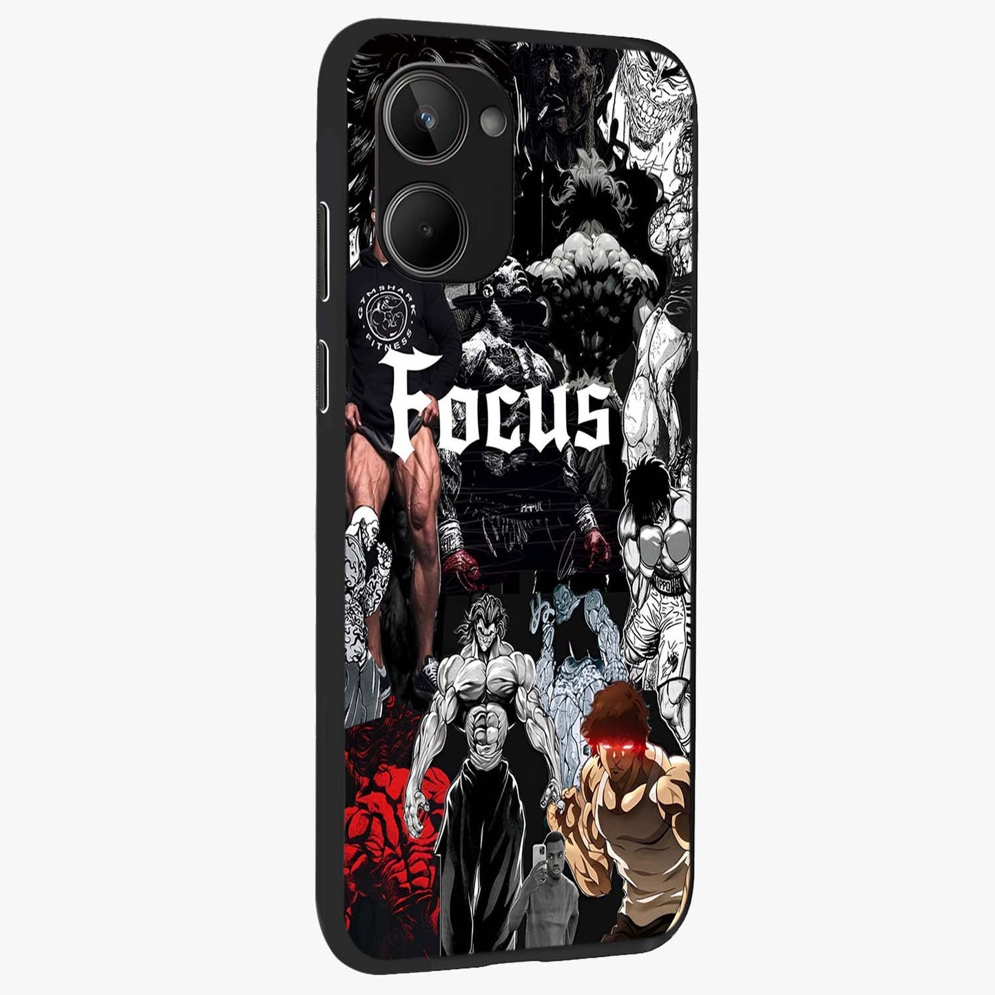 Relentless Power Focus Glass Case upright view showcasing strong inspirational artwork with powerful focus theme.