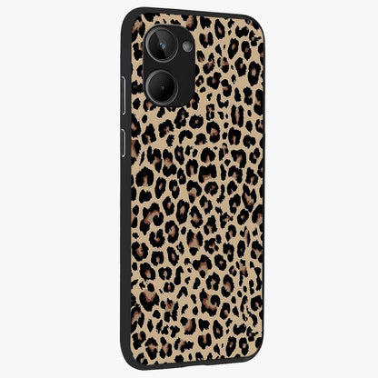 Savage Chic Pattern Glass Case upright view showcasing trendy decorative artwork with edgy fashion theme.