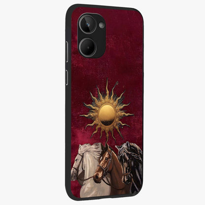 Solar Riders Glass Case upright view showcasing energetic rider artwork with bold adventure theme.