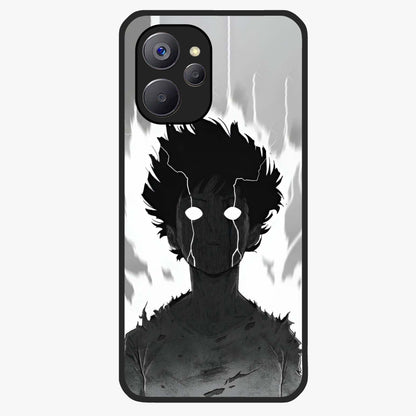 Awakened Inner Rage Glass Case showing flat back view with intense artistic artwork and glossy glass finish.