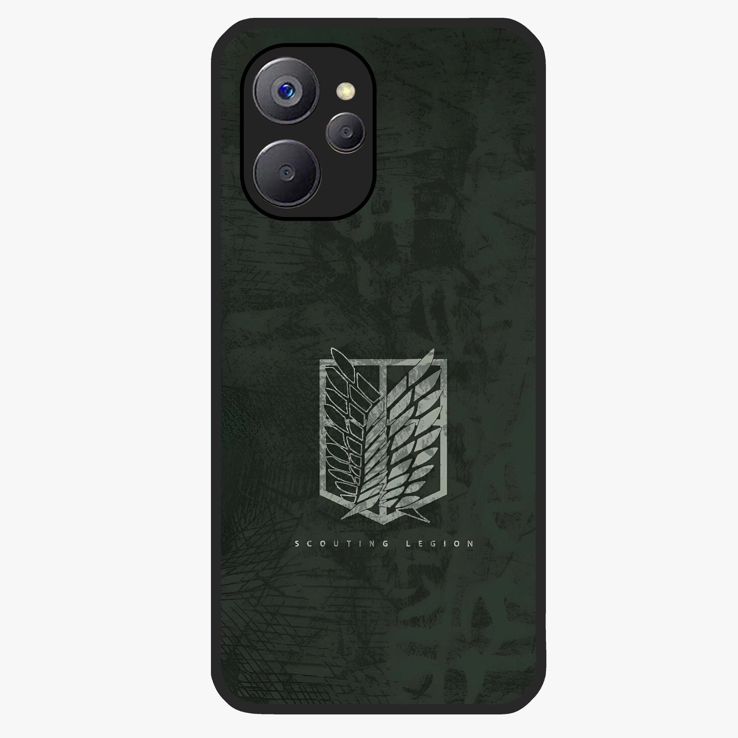 Wings Of Freedom Glass Case showing flat back view with symbolic wings artwork and glossy glass finish.