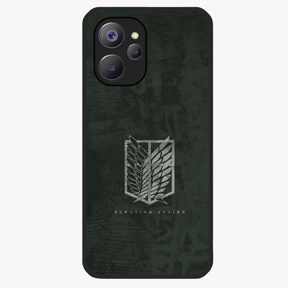 Wings Of Freedom Glass Case showing flat back view with symbolic wings artwork and glossy glass finish.