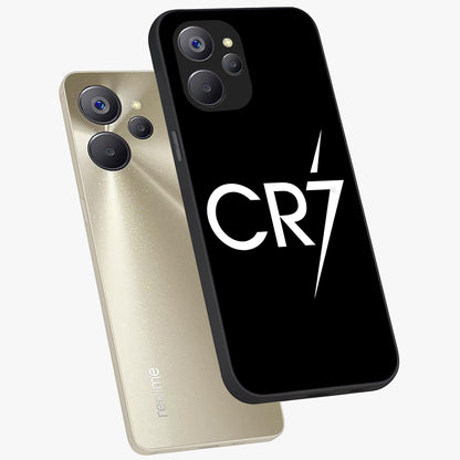 Cr7 Elite Strike Glass Case displayed in angled mockup highlighting powerful sports graphic with bold athletic theme.