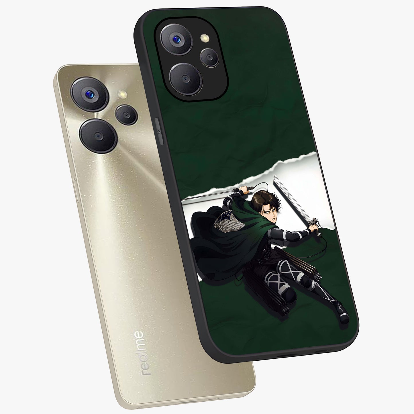 Emerald War Vanguard Glass Case displayed in angled mockup highlighting intense battle inspired design with emerald tone aesthetic.