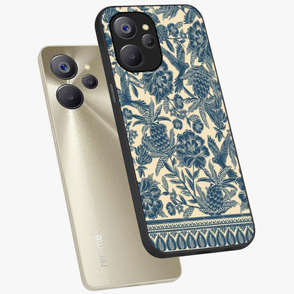 Heirloom Wild Bloom Glass Case displayed in angled mockup highlighting botanical bloom design with classic aesthetic style.