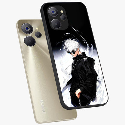 Limitless Shadow King Glass Case displayed in angled mockup highlighting dramatic dark hero design with intense aesthetic.