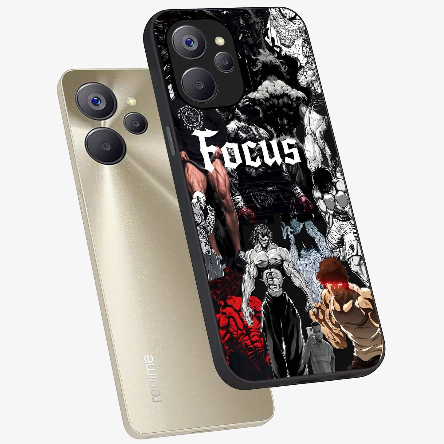 Relentless Power Focus Glass Case displayed in angled mockup highlighting bold statement design with modern aesthetic style.