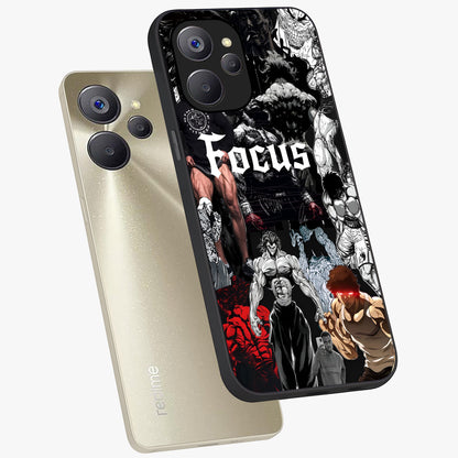 Relentless Power Focus Glass Case displayed in angled mockup highlighting bold statement design with modern aesthetic style.
