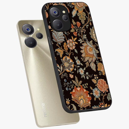 Vintage Floral Dream Glass Case displayed in angled mockup highlighting elegant vintage flower design with soft aesthetic style.