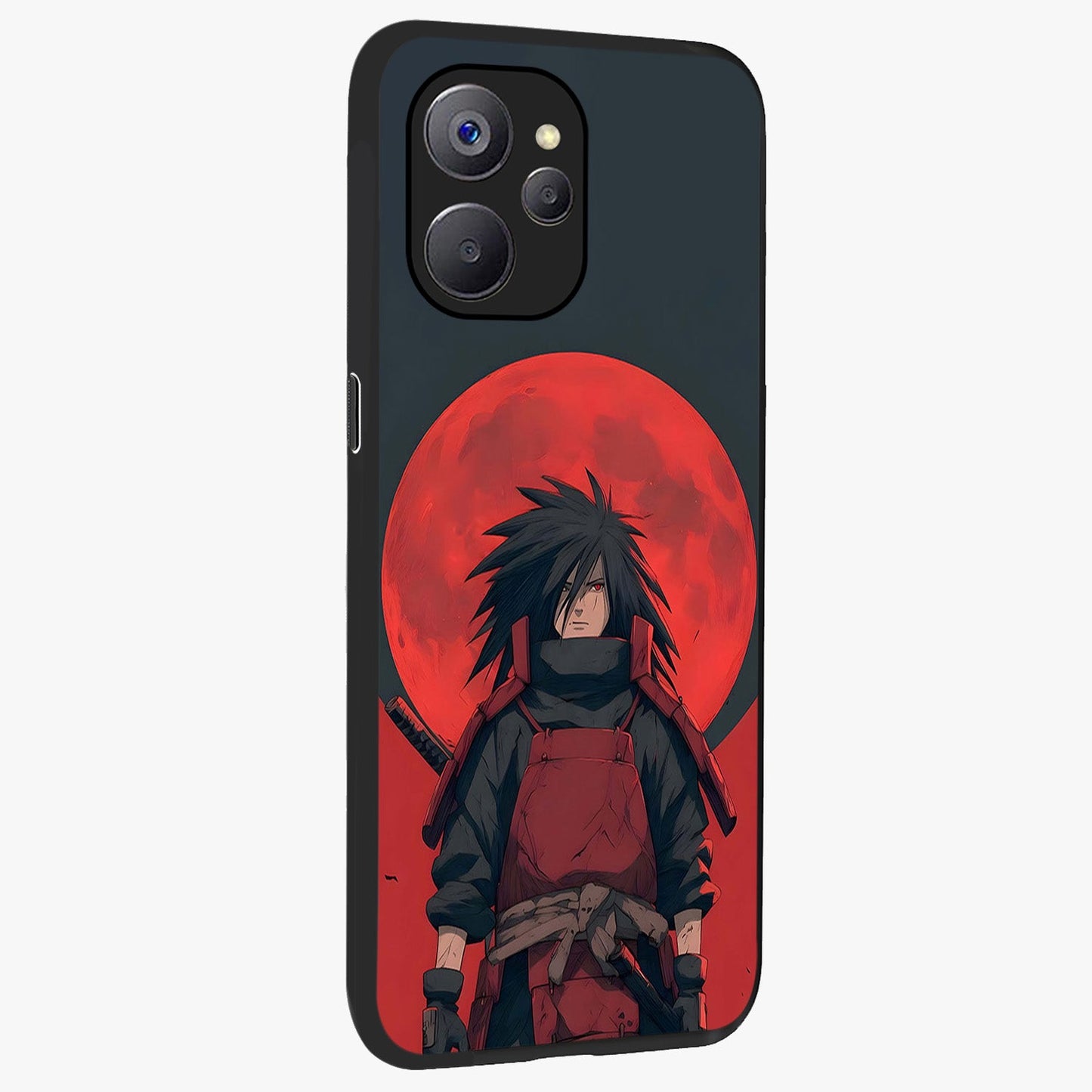 Crimson Moon Warlord Glass Case upright view showcasing powerful warlord artwork with dark celestial theme.