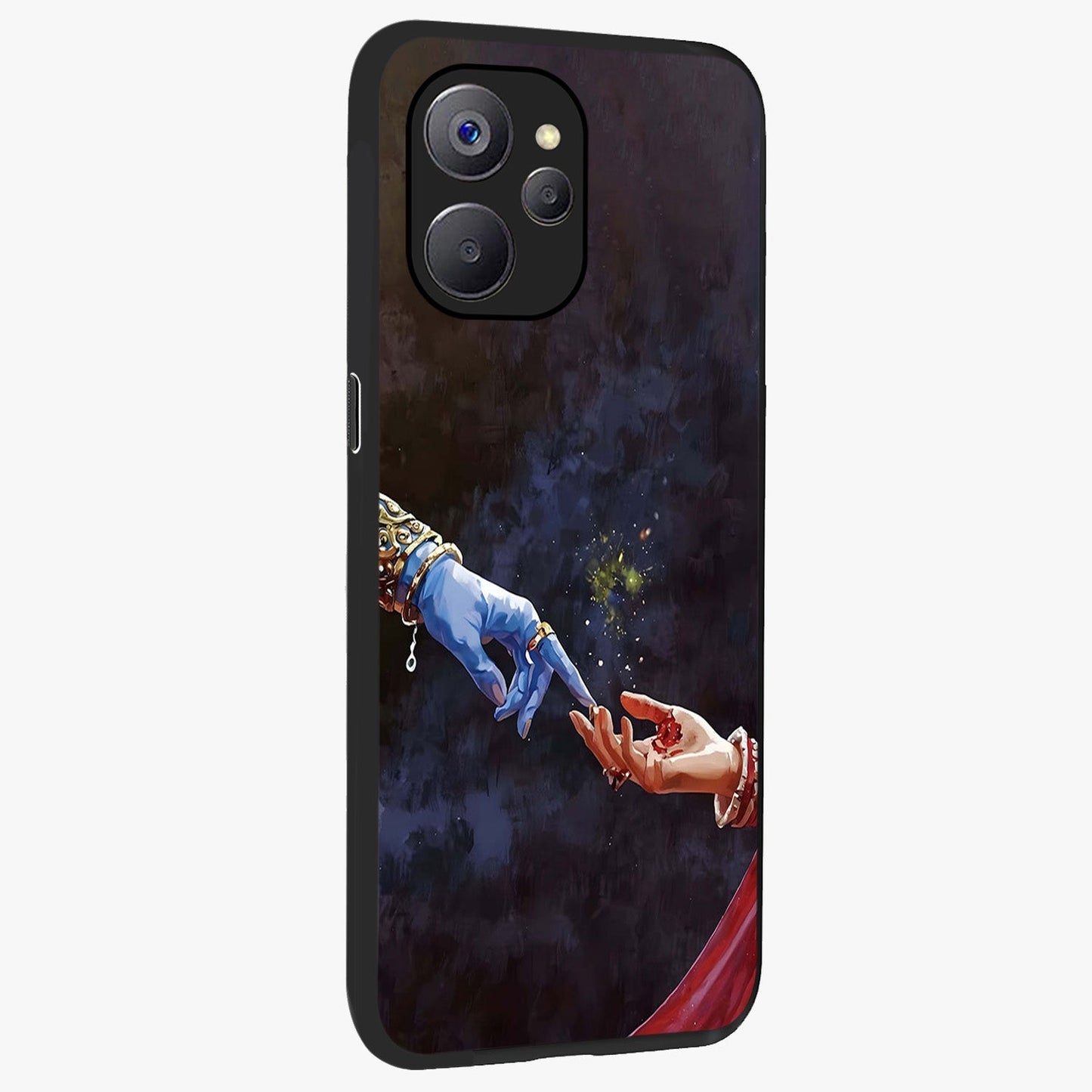 Divine Touch Eternal Glass Case upright view showcasing peaceful spiritual artwork with eternal divine theme.