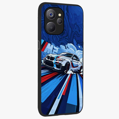 Drift Power Rush Glass Case upright view showcasing high speed racing artwork with bold automotive theme.