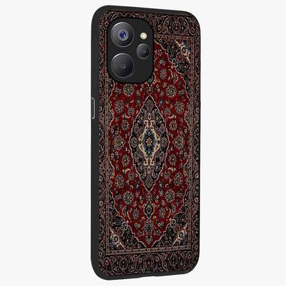Heritage Carpet Royale Glass Case upright view showcasing detailed ornamental artwork with luxurious traditional theme.
