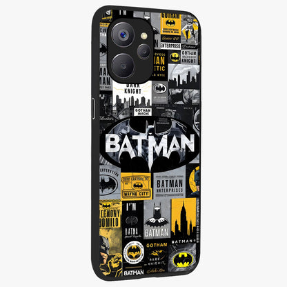 Knight Gotham Rise Glass Case upright view showcasing bold vigilante themed artwork with gothic city vibe.