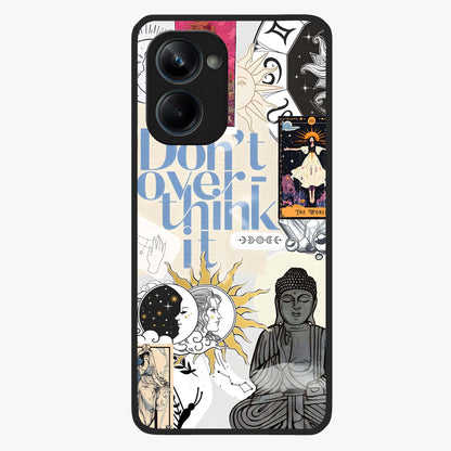 Ethereal Thoughts Glass Case showing flat back view with dreamy artistic artwork and glossy glass finish.