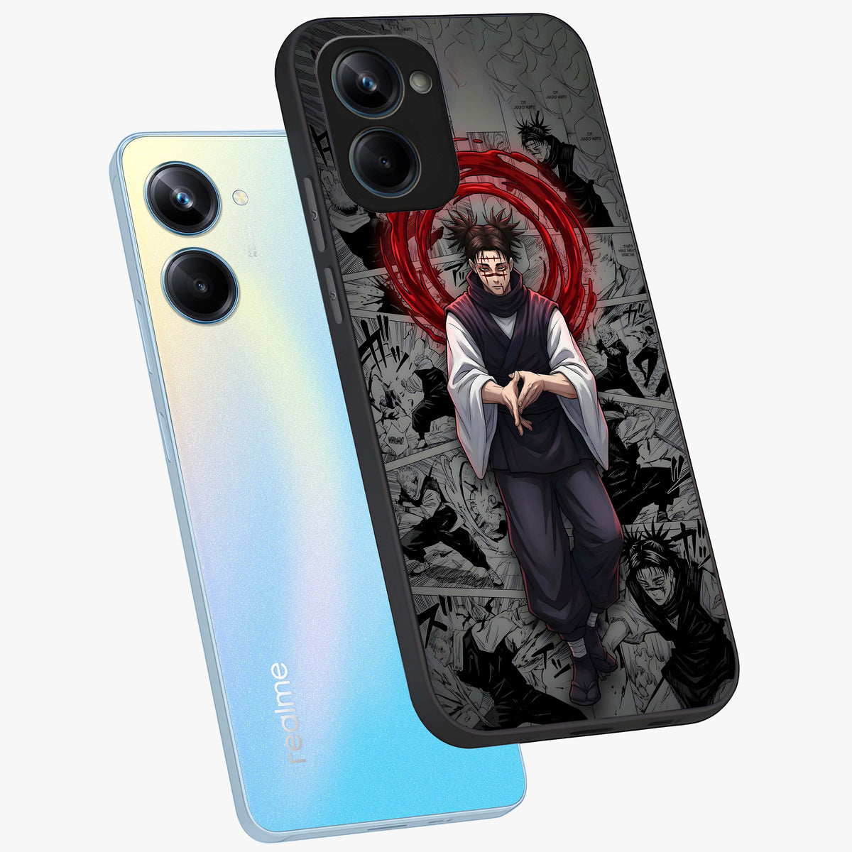Cursed Ritual Ascension Glass Case displayed in angled mockup highlighting mystical ritual illustration with supernatural aesthetic.