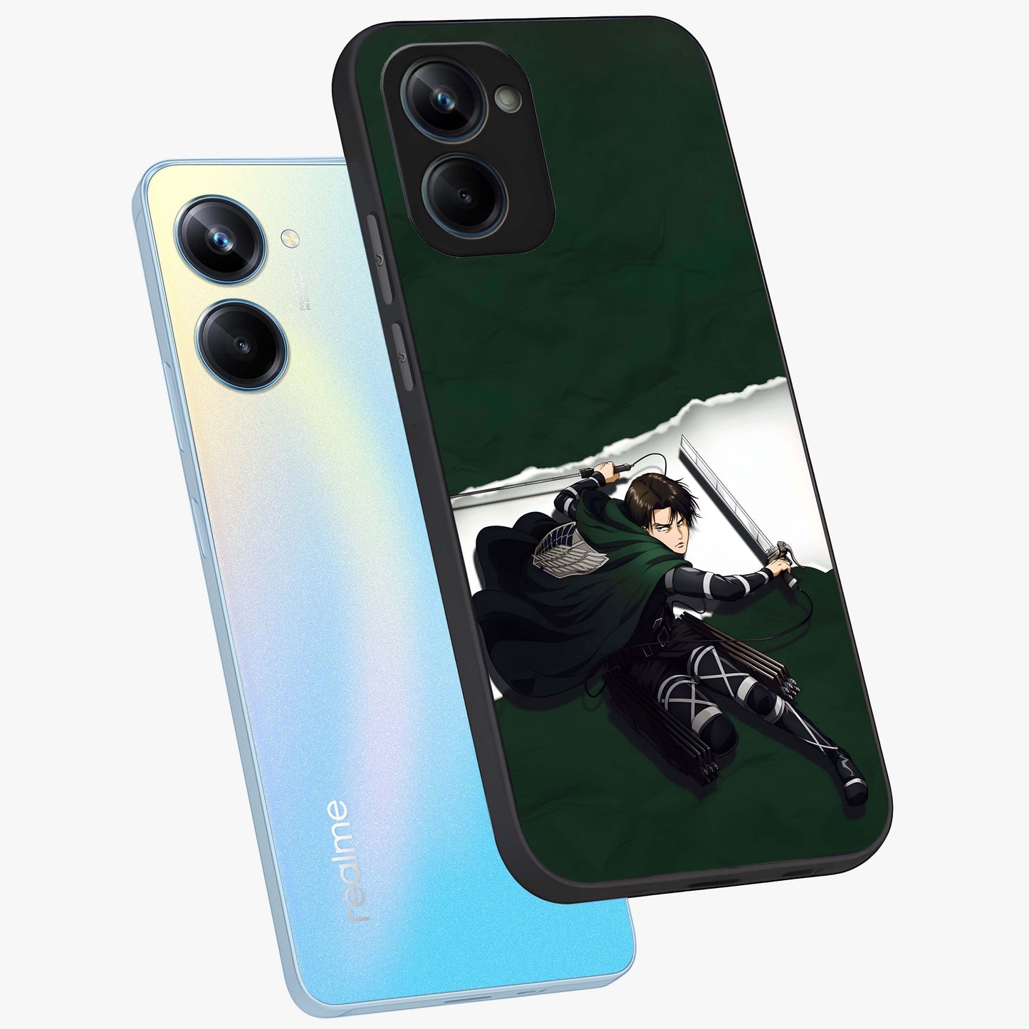Emerald War Vanguard Glass Case displayed in angled mockup highlighting intense battle inspired design with emerald tone aesthetic.