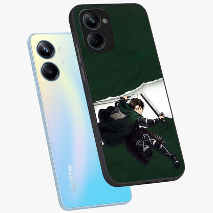 Emerald War Vanguard Glass Case displayed in angled mockup highlighting intense battle inspired design with emerald tone aesthetic.