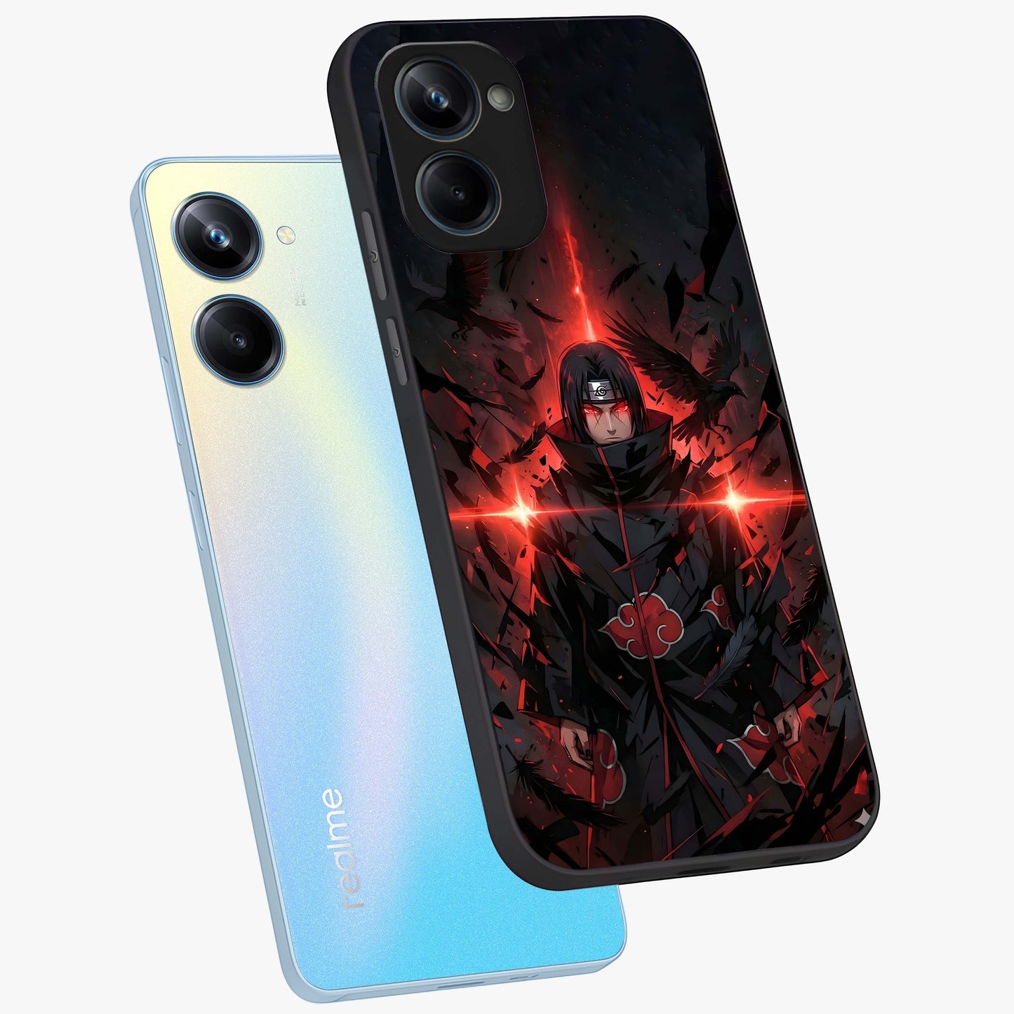 Focused Blade Discipline Glass Case displayed in angled mockup highlighting clean minimal text artwork with modern aesthetic style.