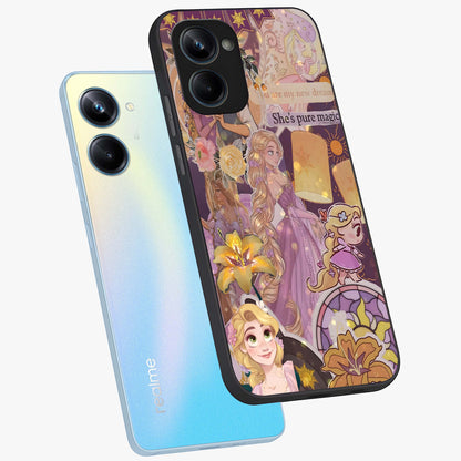 Magical Tangled Dream Glass Case displayed in angled mockup highlighting whimsical fantasy design with magical aesthetic.