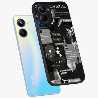 Midnight Love Echo Glass Case displayed in angled mockup highlighting elegant love inspired design with deep aesthetic style.