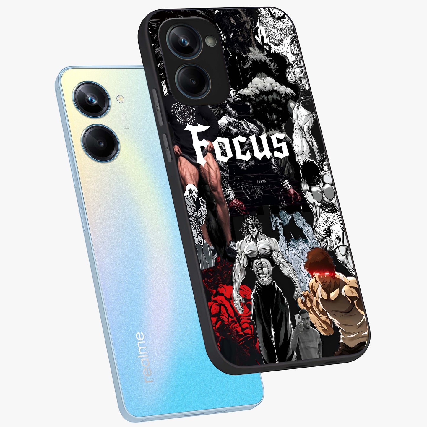 Relentless Power Focus Glass Case displayed in angled mockup highlighting bold statement design with modern aesthetic style.