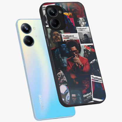 The Weeknd Glass Case displayed in angled mockup highlighting stylish pop culture inspired design with modern aesthetic.