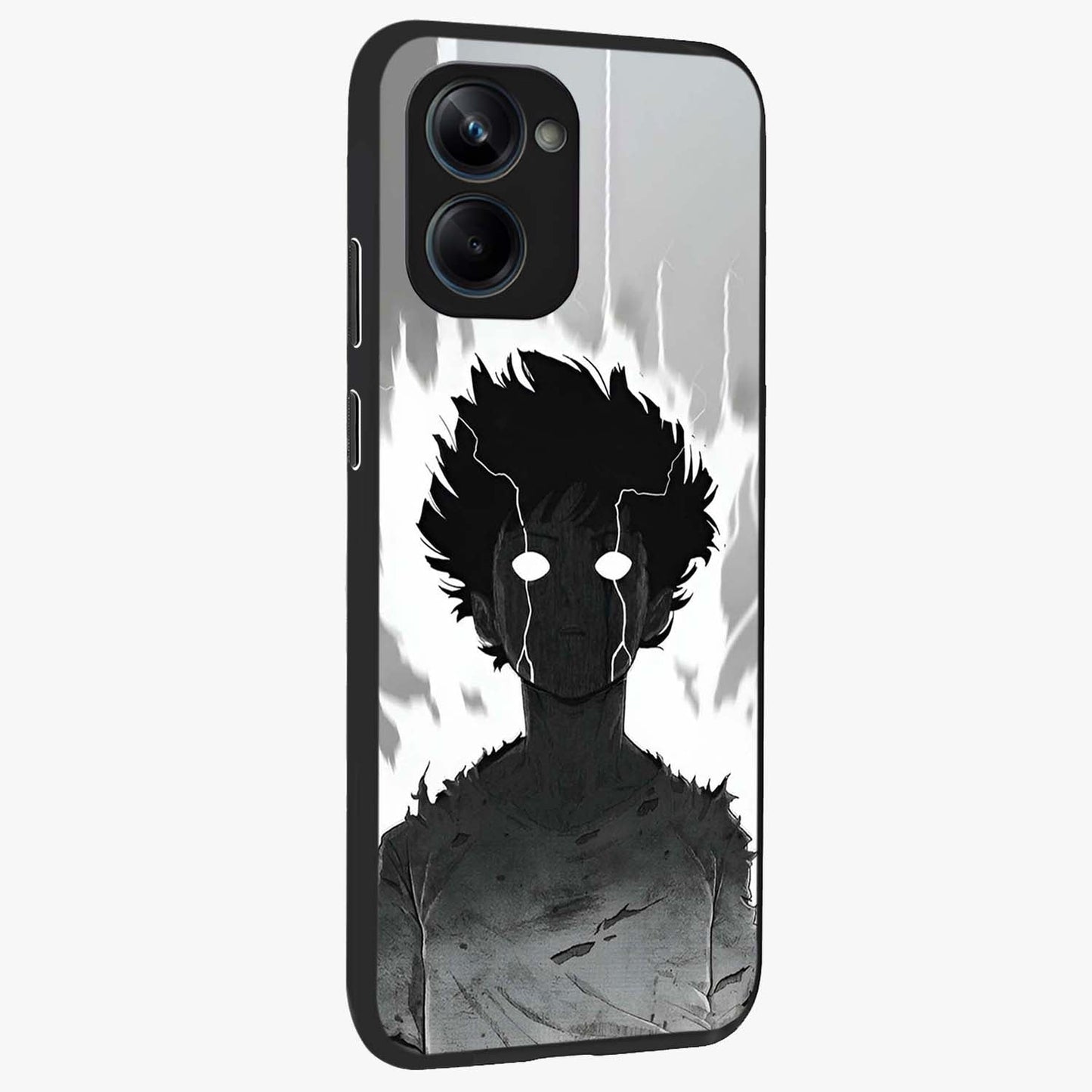 Awakened Inner Rage Glass Case upright view showcasing dramatic artwork with strong expressive aesthetic.