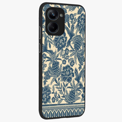 Heirloom Wild Bloom Glass Case upright view showcasing delicate wildflower artwork with timeless floral theme.
