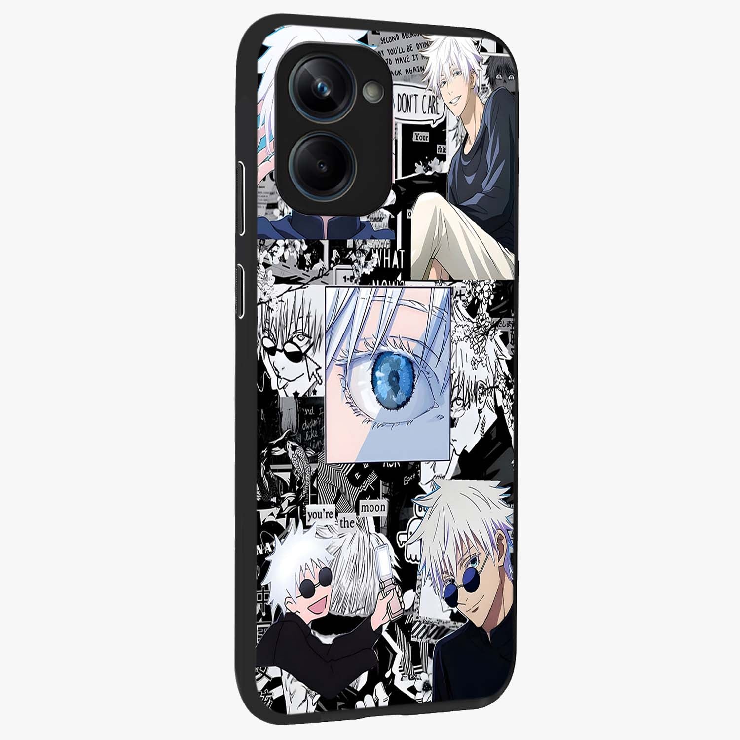 Infinity Sorcerer Chaos Glass Case upright view showcasing dramatic sorcerer artwork with chaotic mystical theme.