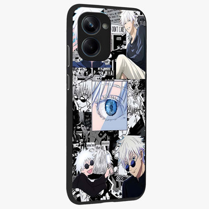 Infinity Sorcerer Chaos Glass Case upright view showcasing dramatic sorcerer artwork with chaotic mystical theme.