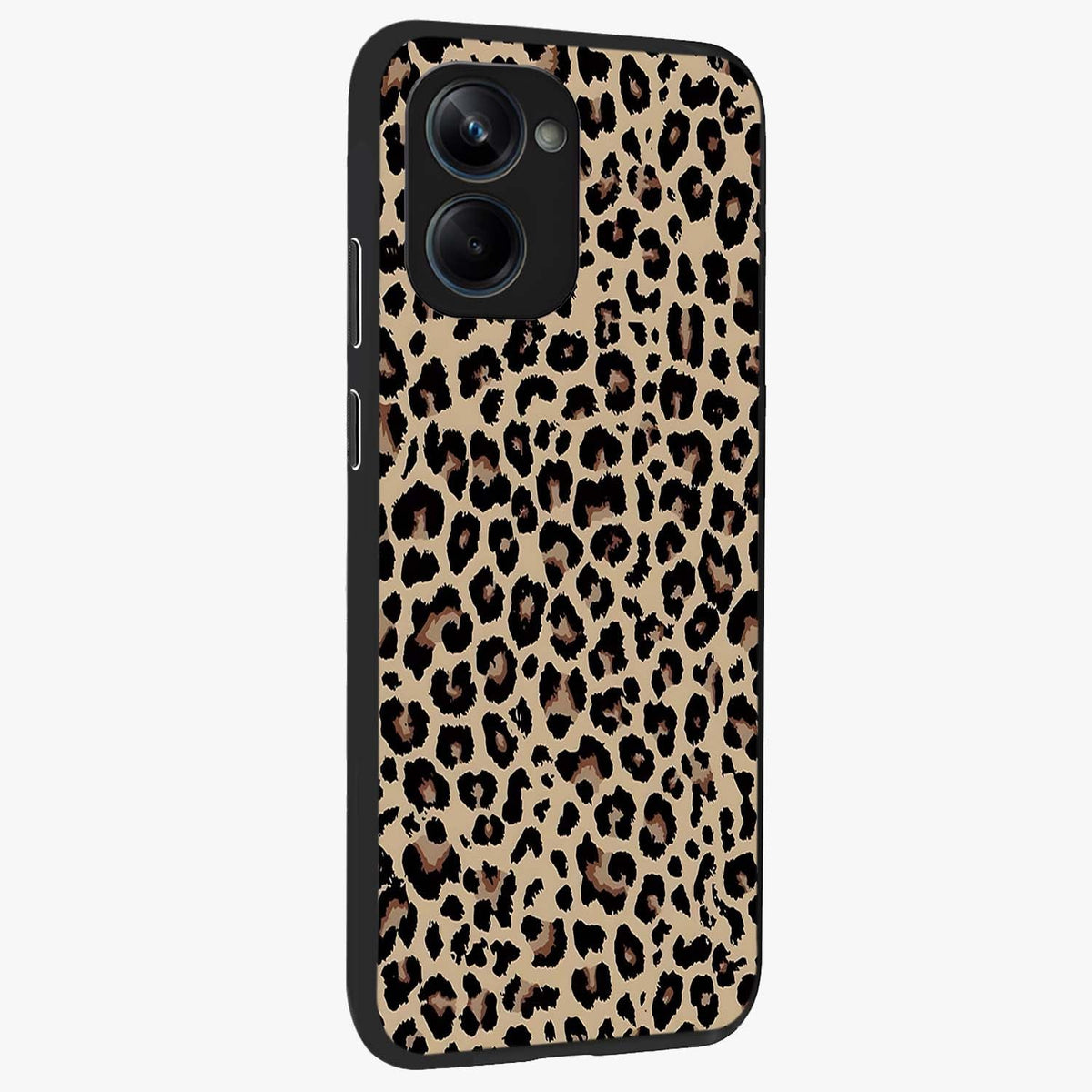 Savage Chic Pattern Glass Case upright view showcasing trendy decorative artwork with edgy fashion theme.