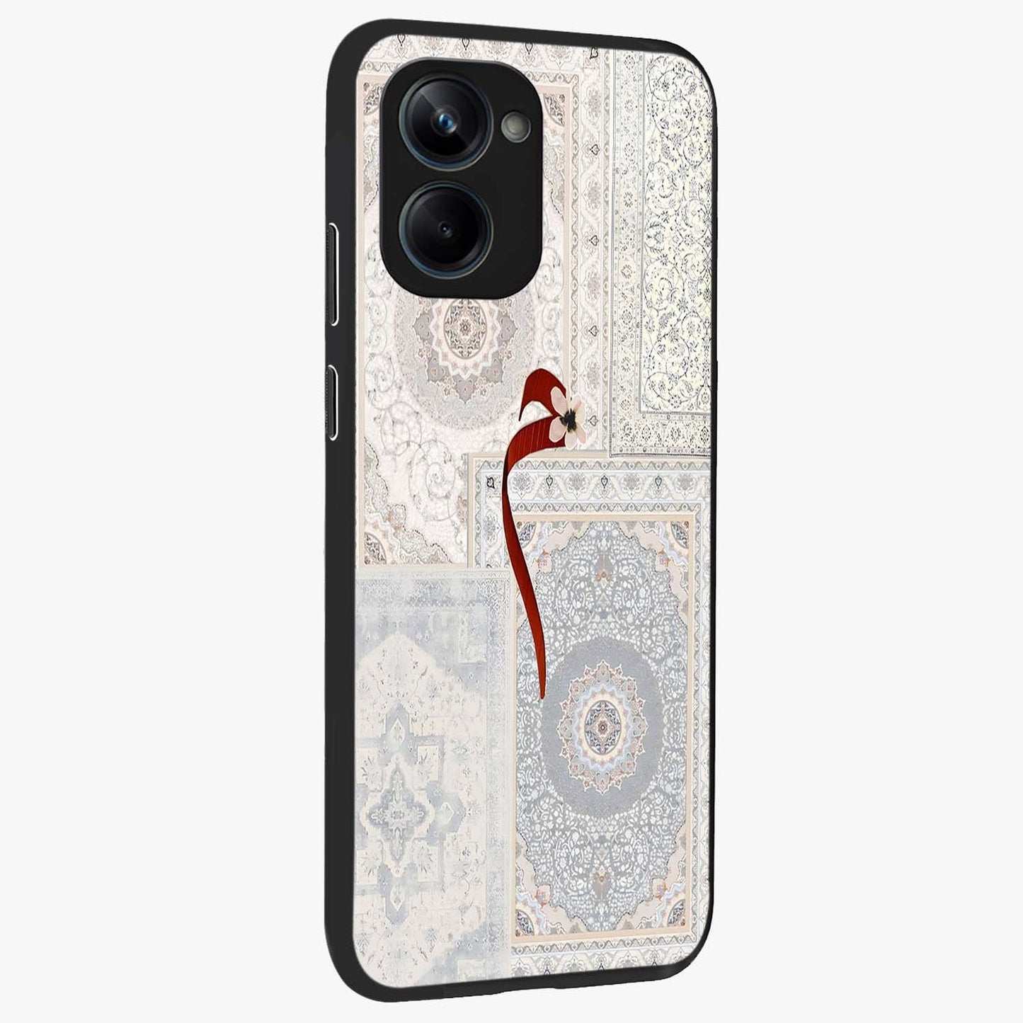 Wanderlust Journal Glass Case upright view showcasing wanderlust inspired artwork with creative exploration theme.