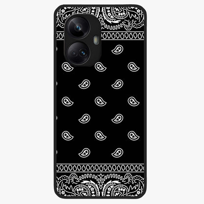 Retro Rebel Threads Glass Case showing flat back view with vintage street style artwork and glossy glass finish.