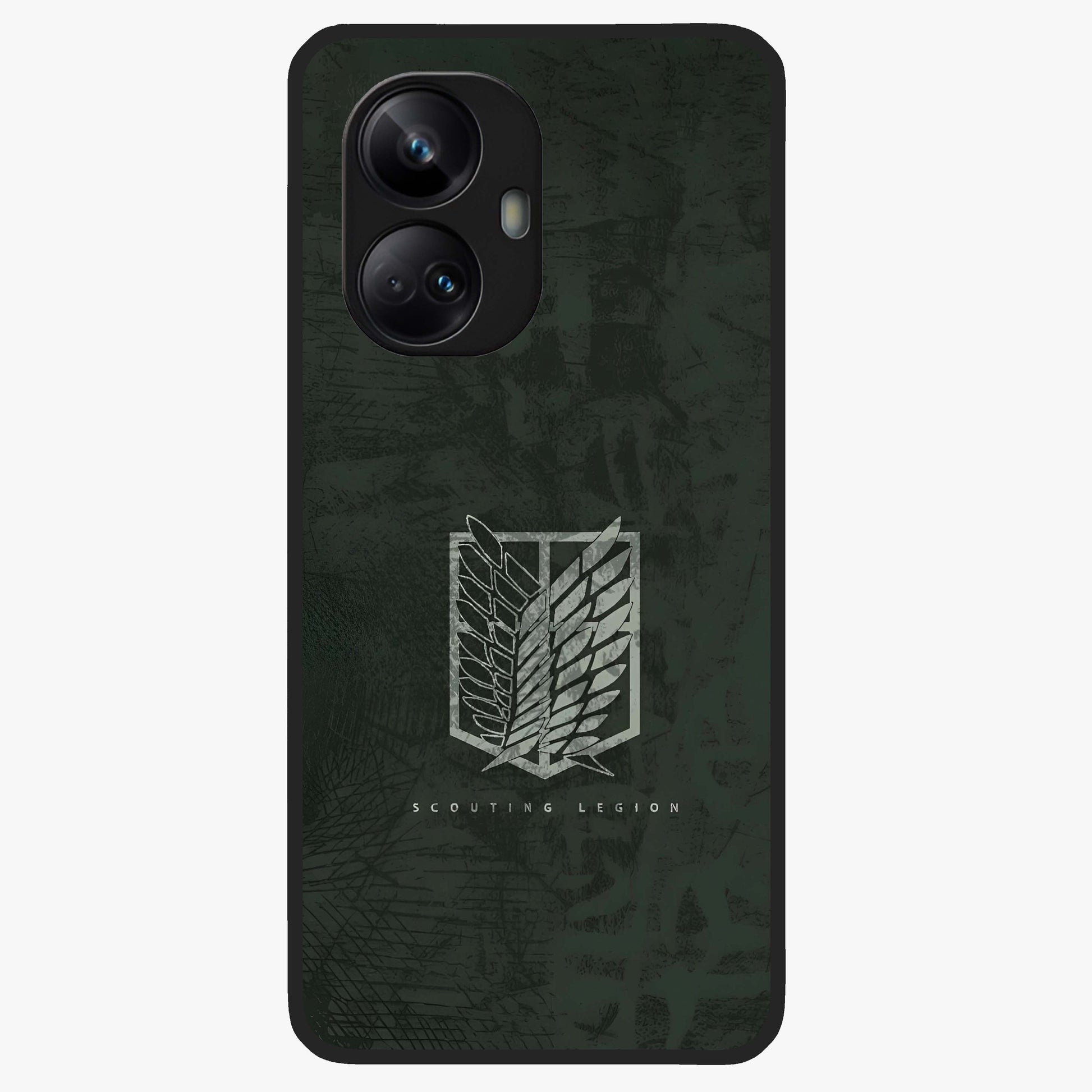 Wings Of Freedom Glass Case showing flat back view with symbolic wings artwork and glossy glass finish.