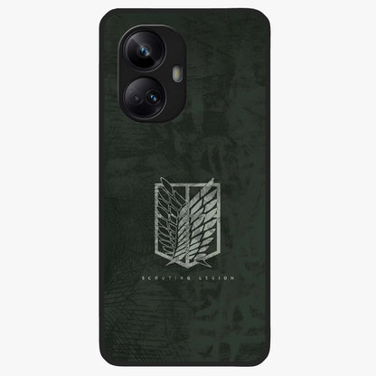 Wings Of Freedom Glass Case showing flat back view with symbolic wings artwork and glossy glass finish.