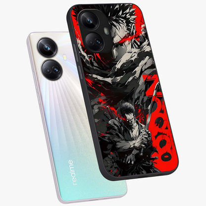 Demon Sword Resolve Glass Case displayed in angled mockup highlighting powerful demon sword illustration with dark fantasy aesthetic.