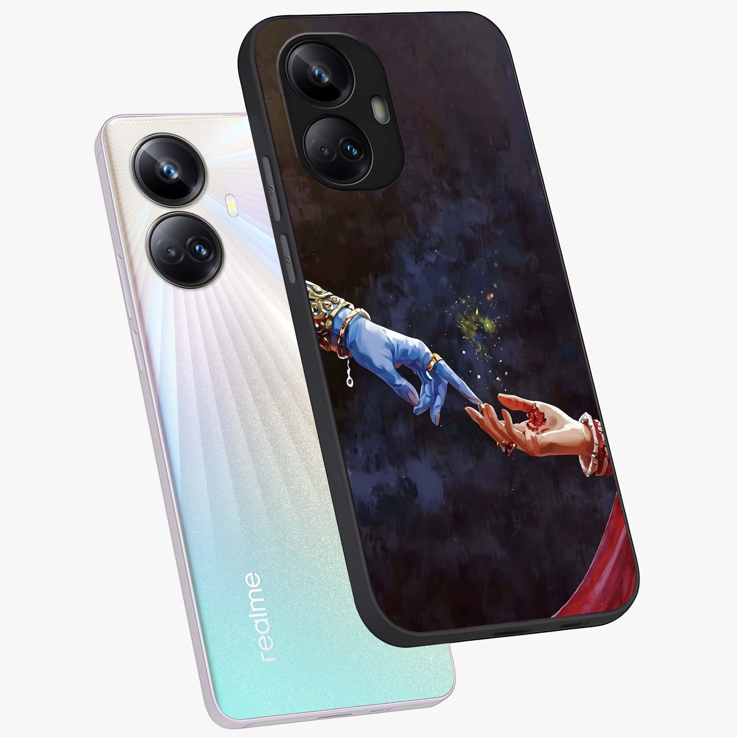 Divine Touch Eternal Glass Case displayed in angled mockup highlighting elegant divine inspired design with calm aesthetic style.