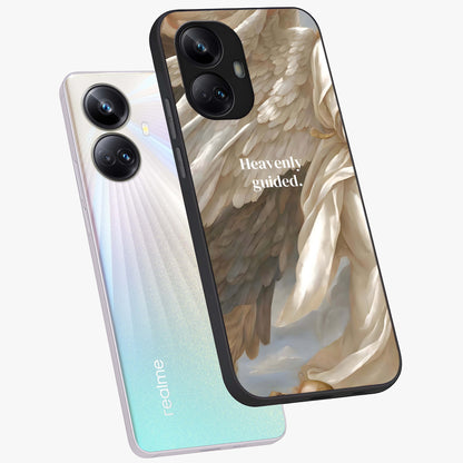 Divine Winged Grace Glass Case displayed in angled mockup highlighting graceful wing design with divine aesthetic style.