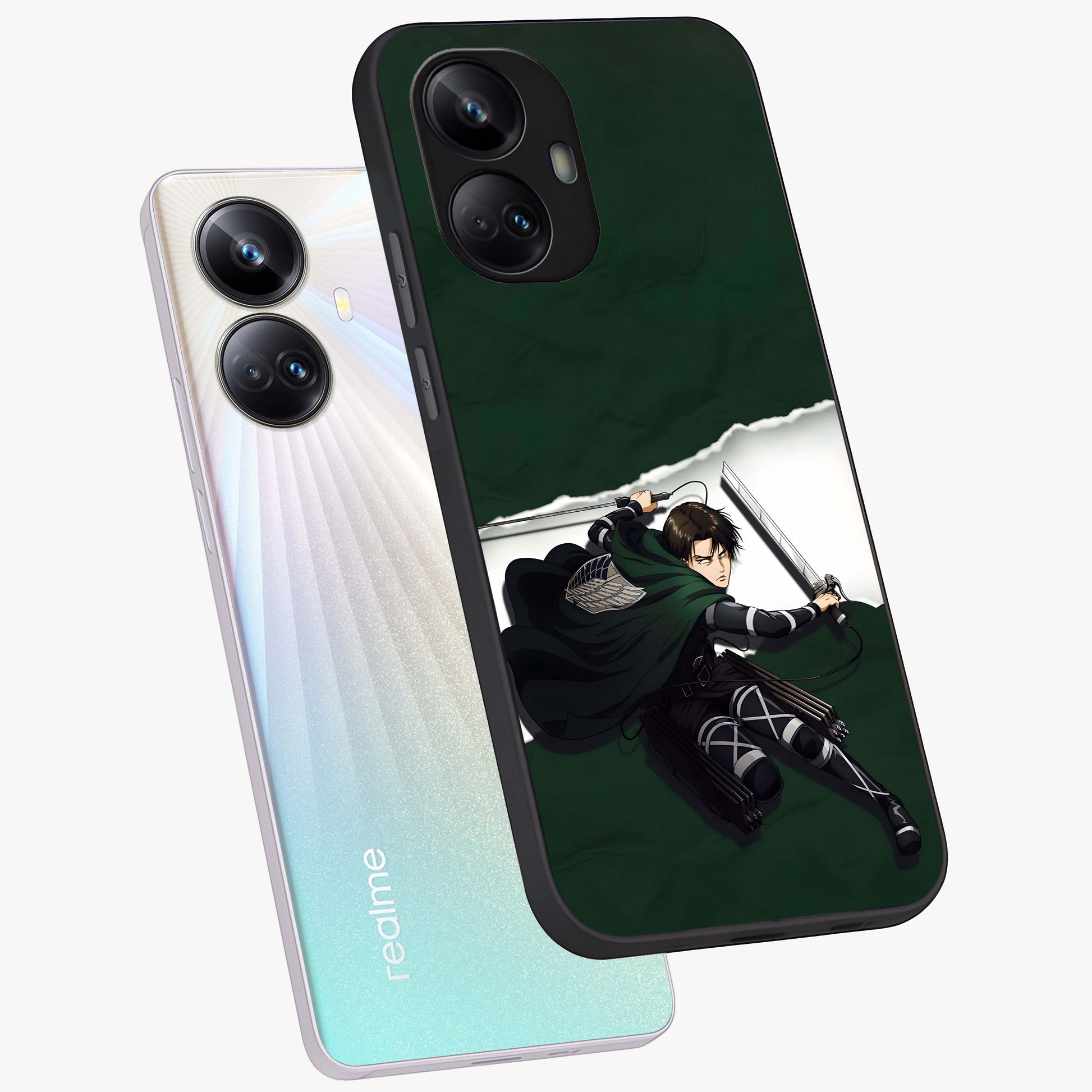 Emerald War Vanguard Glass Case displayed in angled mockup highlighting intense battle inspired design with emerald tone aesthetic.