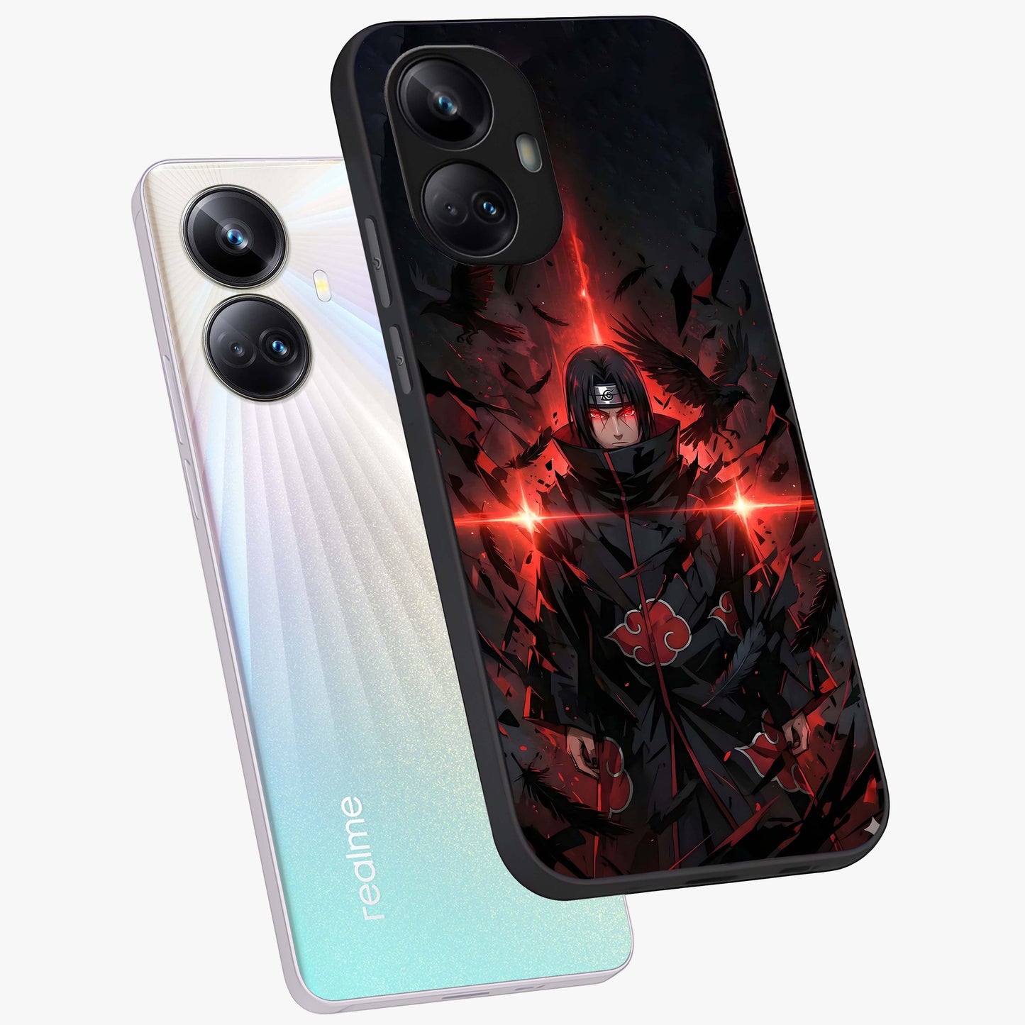 Focused Blade Discipline Glass Case displayed in angled mockup highlighting clean minimal text artwork with modern aesthetic style.