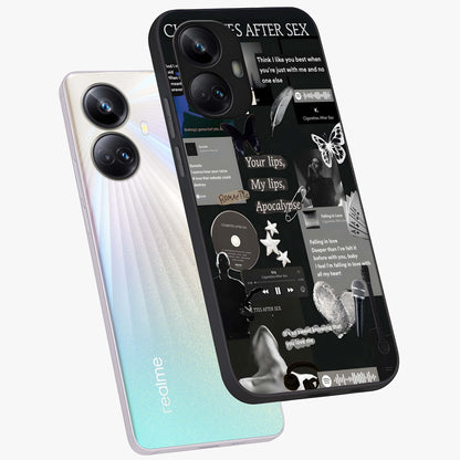 Midnight Love Echo Glass Case displayed in angled mockup highlighting elegant love inspired design with deep aesthetic style.