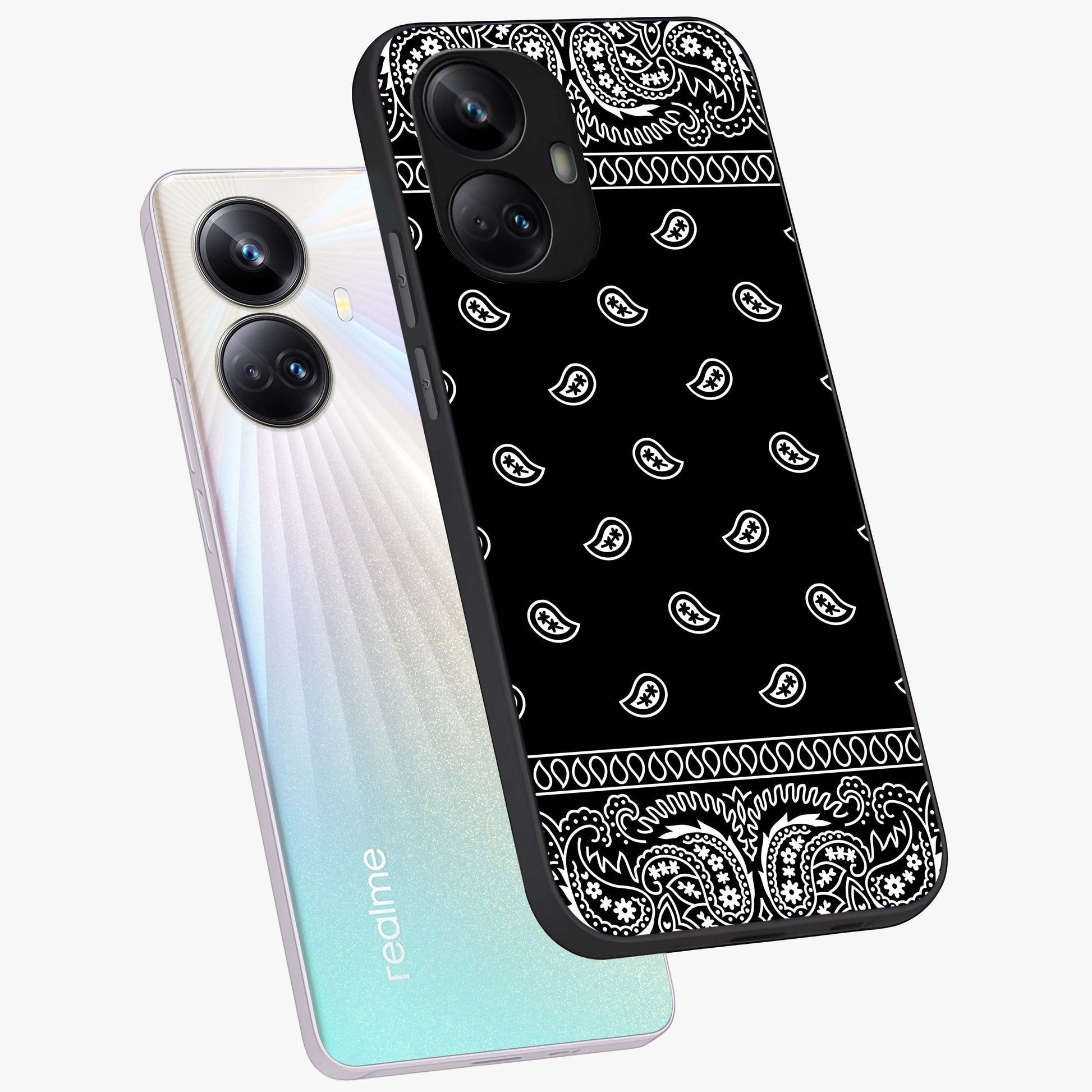 Retro Rebel Threads Glass Case displayed in angled mockup highlighting retro inspired graphic design with rebellious aesthetic.