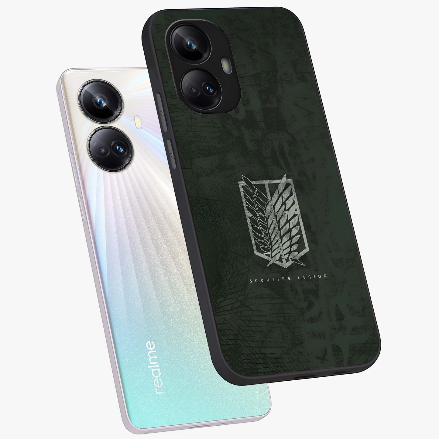 Wings Of Freedom Glass Case displayed in angled mockup highlighting graceful wing design with inspirational aesthetic.
