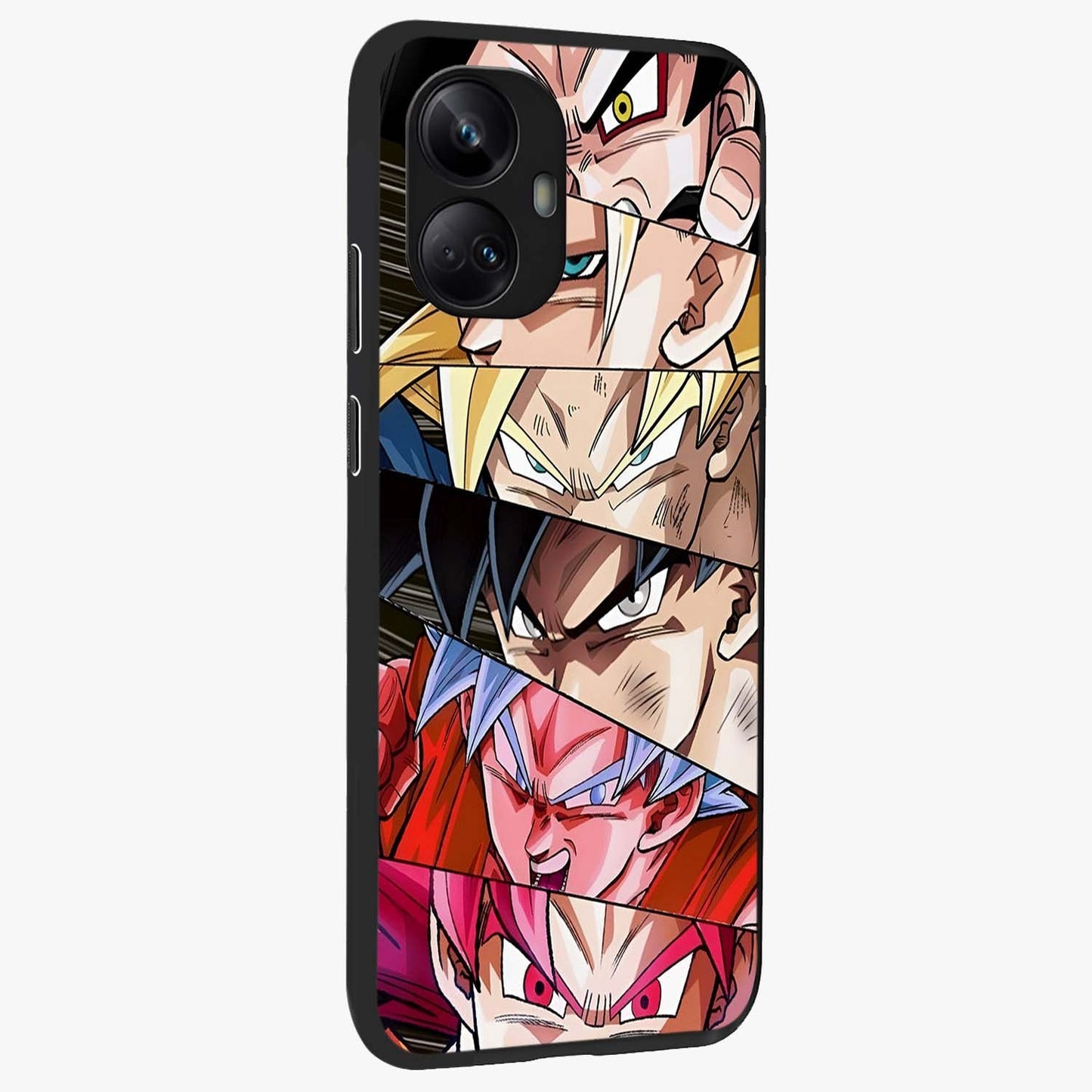Anime Character Glass Case upright view showcasing expressive anime artwork with bold graphic style.